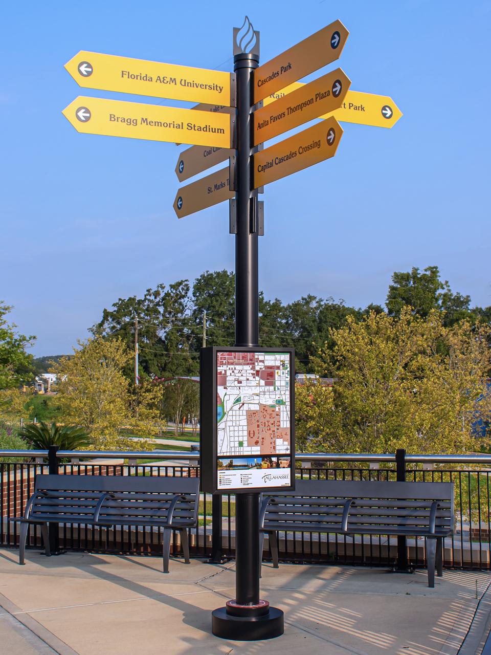 FAMU wayfinding and directional sign