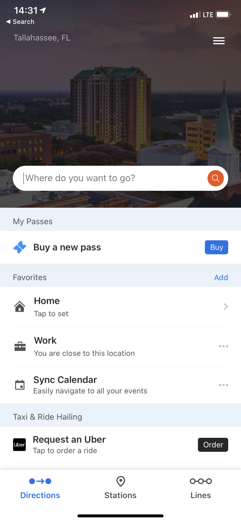 Moovit app homepage