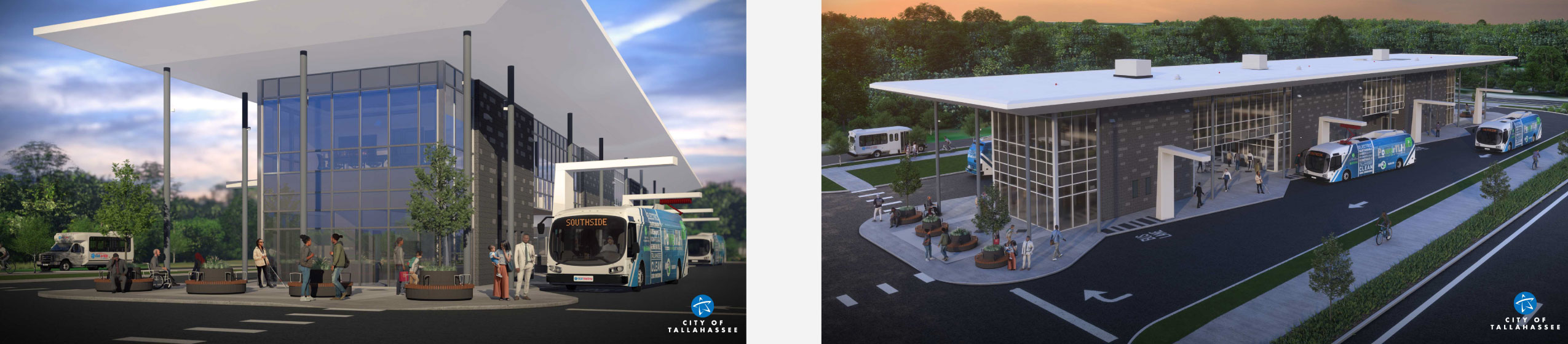 Conceptual Renders of the South Side Transit Center Building